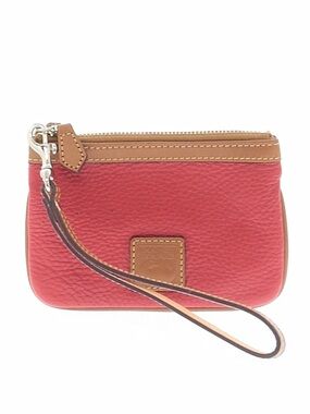 Dooney & Bourke Red Leather Small Wristlet EUC
